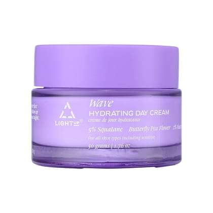 Light Up Beauty Wave Hydrating Day Cream with 5% Squalane & 2% Niacinamide for Healthy, Hydrated Skin | Reduce Pores & Dark Spots | 72 Hours Hydration | Repair Damaged Skin, 50g…