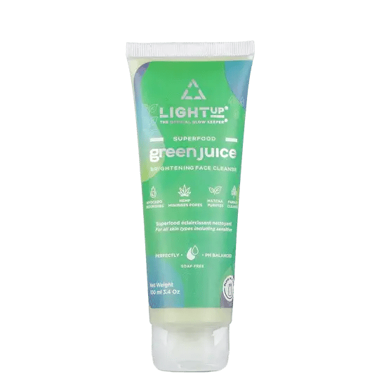 Light Up Green Juice Face Cleanser - 100 ml, Hydrating, Pore Cleansing, Nourishing, Anti-Pollution Face Wash for Glowing Skin, The Official Glow Keeper, For Dry Skin…