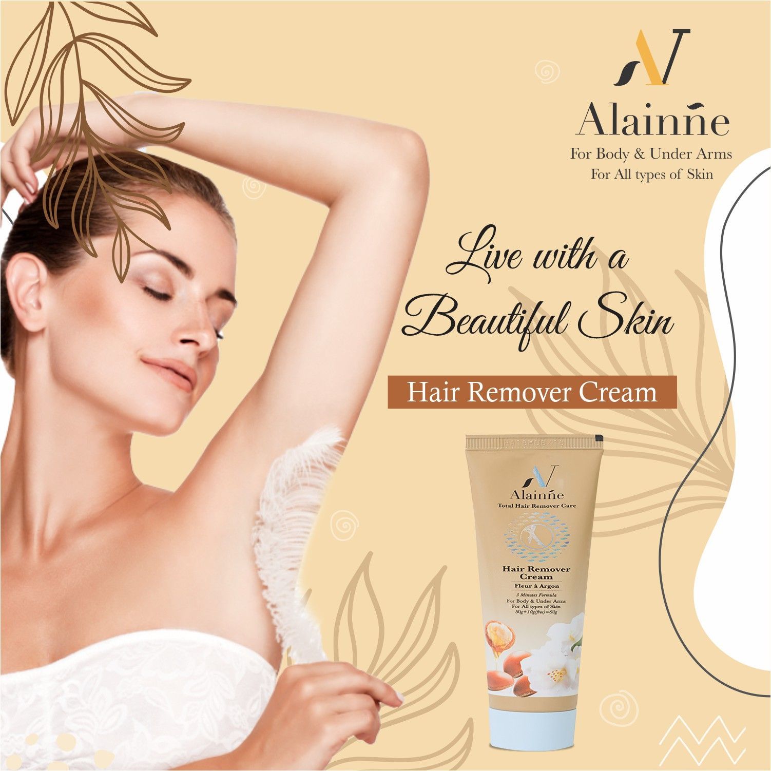 Alainne Fleur a Argon Hair Remover 60g