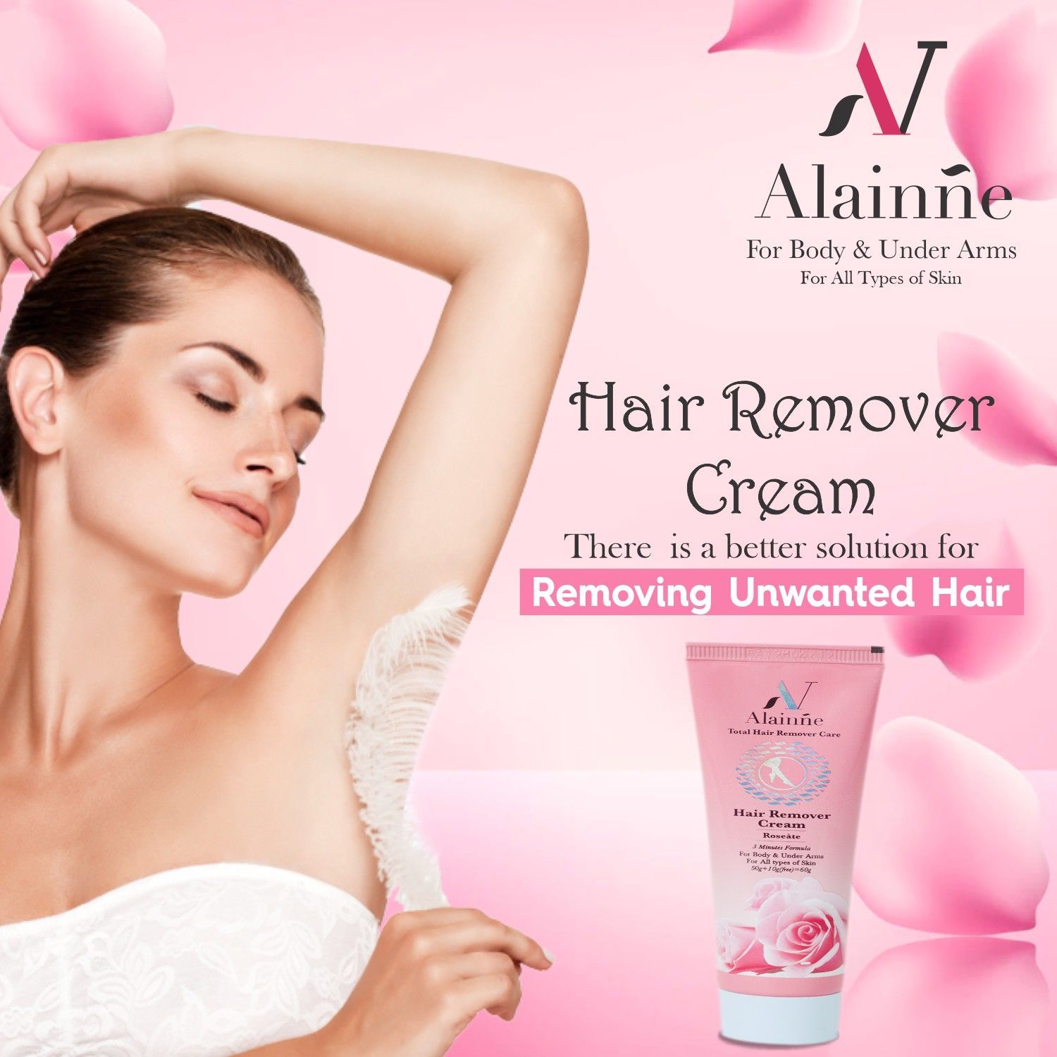 Alainne Roseate Hair Remover 60g