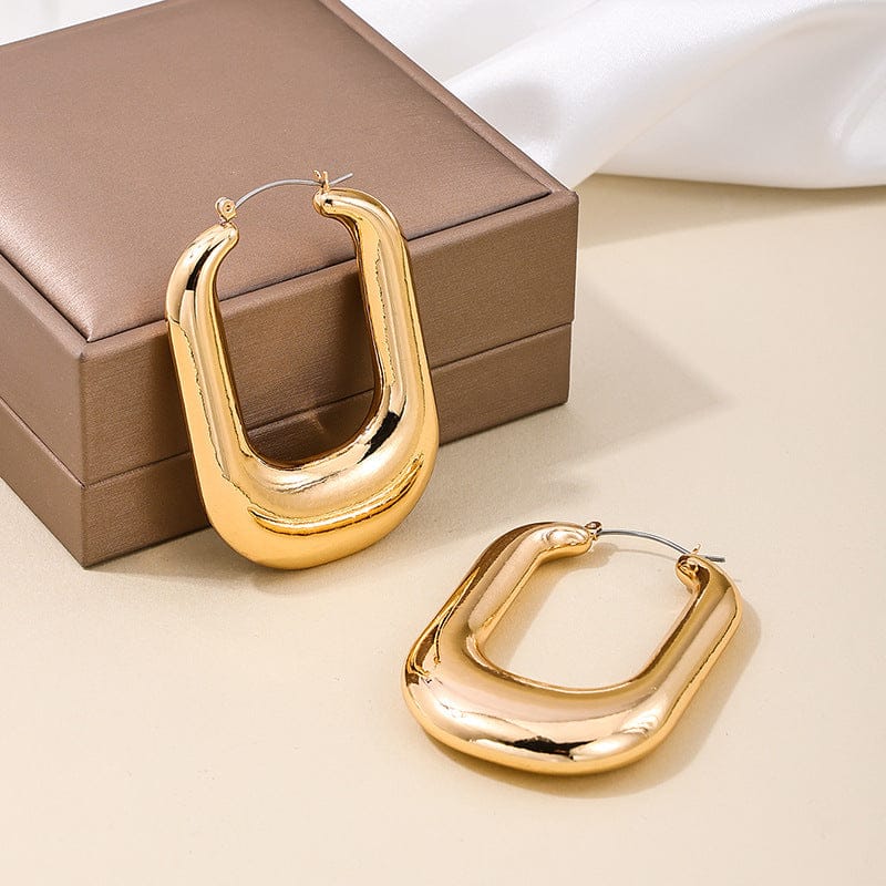 Creative U-Shaped Statement Earrings