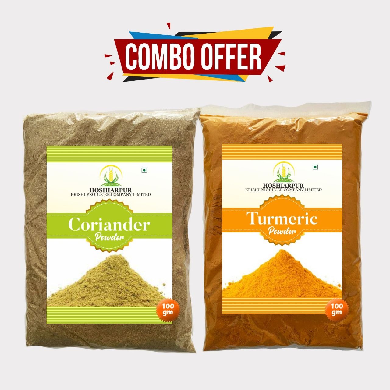 Combo Pack of Turmeric and Coriander Powder