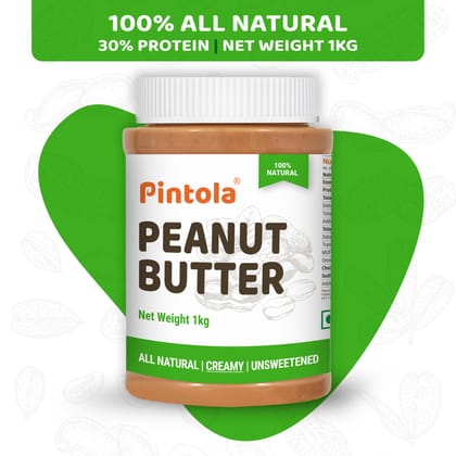 Pintola All Natural Peanut Butter (Creamy) Unsweetened