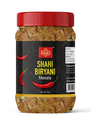 Pari Shahi Biryani Masala - Authentic taste, Aromatic, Coarsely Blend, No Added Colors, No Preservatives and No MSG | (Pack of 1 x 2000g)