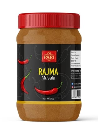 Pari Authentic Rajma Masala - best for Rajma Curries, Rice Dishes, Dal Tadka, and More | No Added Colors, No Preservatives, No MSG -100% pure & natural | Easy to Cook | (Pack of 1 x 2000g)