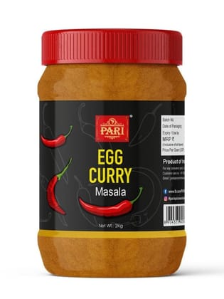 Pari Egg Curry Masala | Egg Curry | Spices | Best Egg curries and Gravies | Anda Rassa Masala | Baida Curry Masala | (Pack of 1 x 2000g)