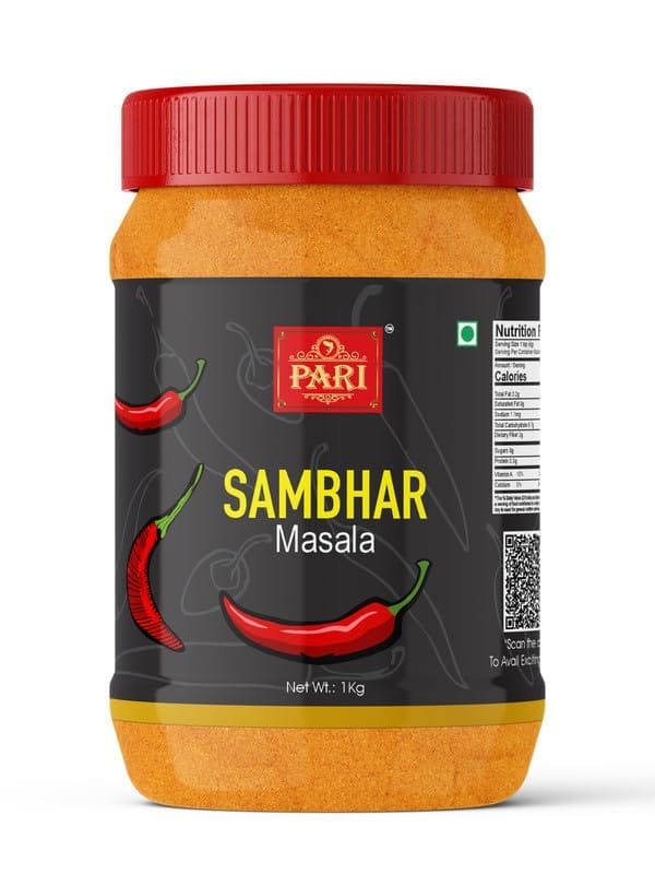 Pari Sambar Masala Powder | No Preservatives | Indian Spice | Easy to Cook | (Pack of 1 x 1000g)