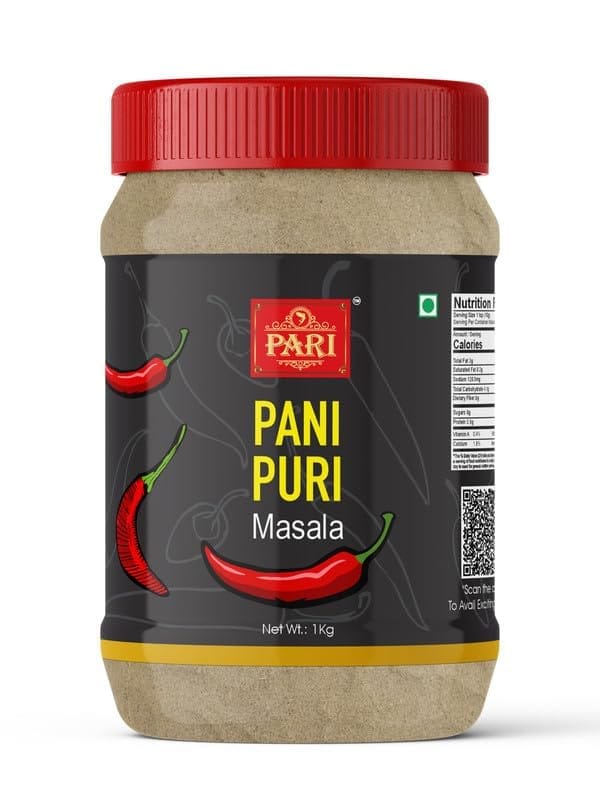 Pari Pani Puri (Golgappa) / Puchka/Fuchka Masala | Blended Cooking Supplies | Pure & Hygiene | 100% Fresh and Natural | (Pack of 1 x 1000g)