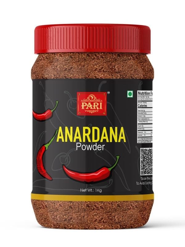 Pari Pure Anardana Powder | Dried Pomegranate Seed Powder | Peesa Anardana | (Pack of 1 x 1000g)