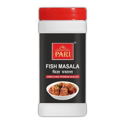 Pari Healthy Tasty Fish Masala Powder 100% Natural | Curry Powder | Easy to Cook | No added colours & preservatives | Rich in Flavour and No Artificial Additives | Pure & Hygiene | Spice Mix | 100% Fresh and Natural | (Pack of 1 x 500g Jar)