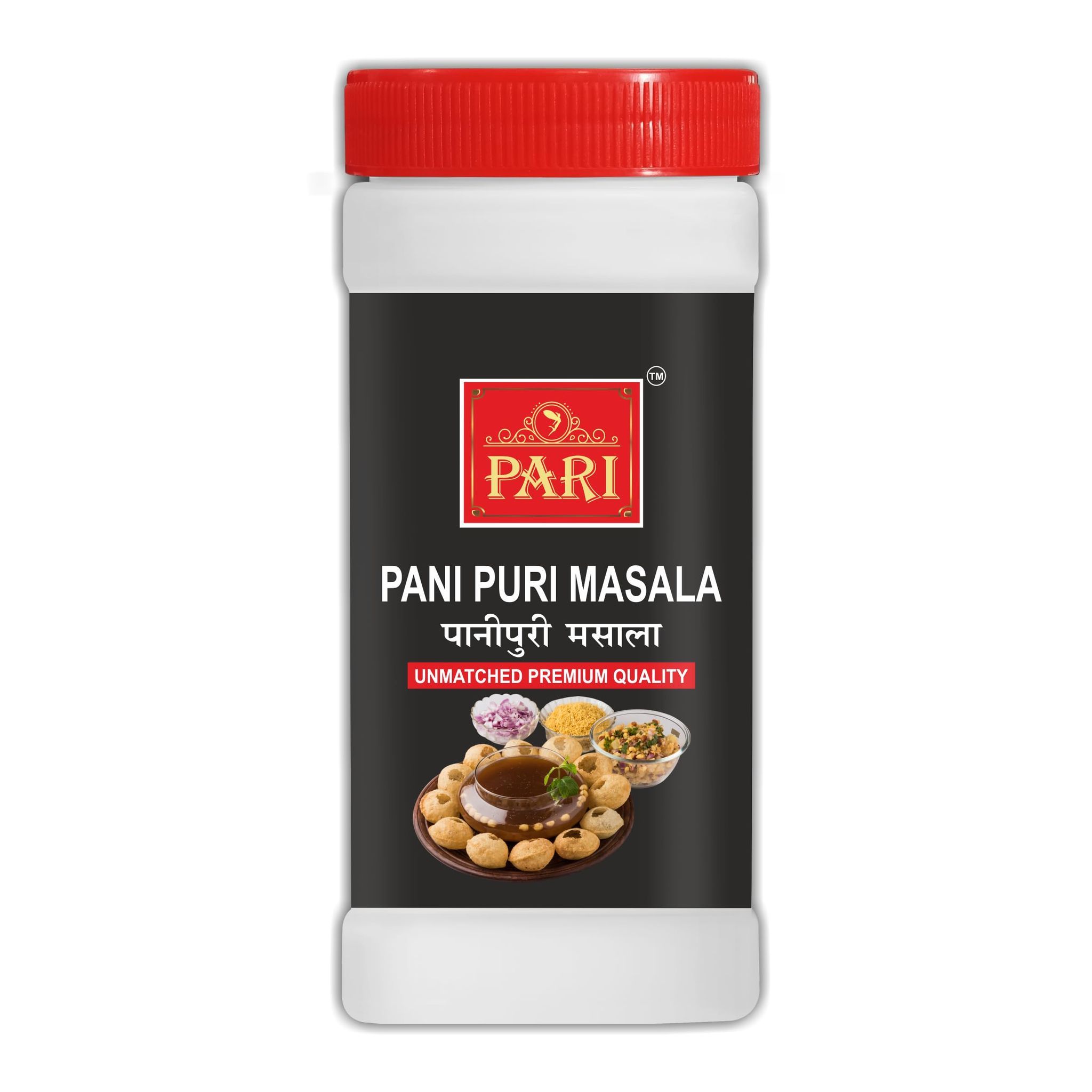 Pari Pani Puri (Golgappa) / Puchka/Fuchka Masala | Ready to Use / Pani Puri Masala Powder | No Artificial Colours For Healthy Delicious Cooking Exotic Spices | Blended Cooking Supplies | Pure & Hygiene | 100% Fresh and Natural | (Pack of 1 x 500g Jar)