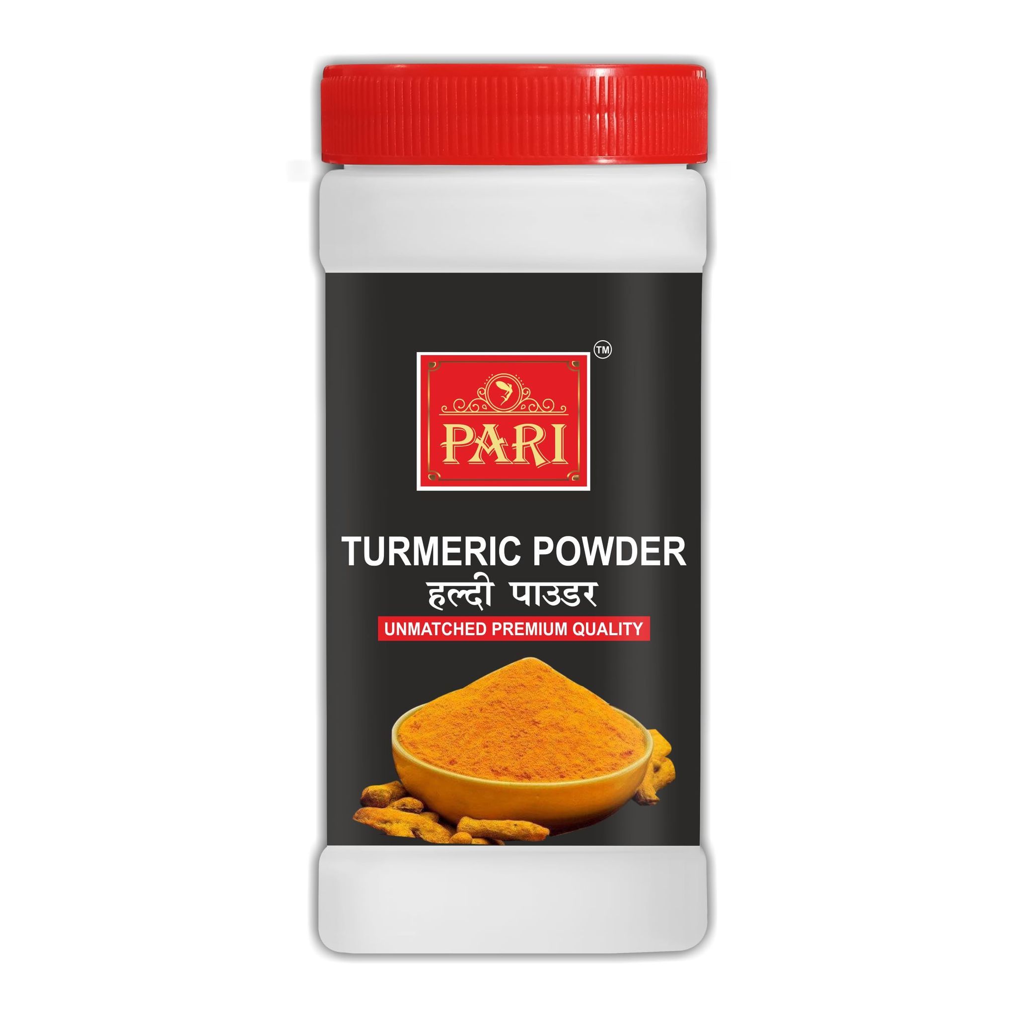 Pari Turmeric Powder, Highly Aromatic Turmeric, No Artificial Colour & Flavour, Minimum 2%-2.5% Curcumin, Packed Hyginically, Strong Aroma, Country Of Origin - India | 100% pure & natural | Easy to Cook | (Pack of 1 x 250g)