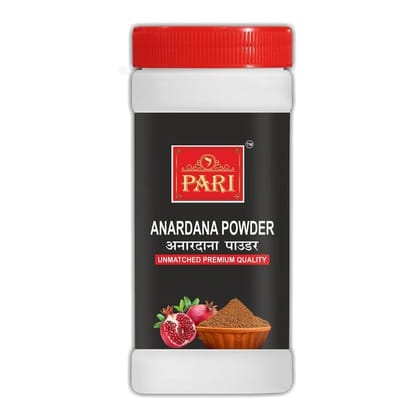 Pari Pure Anardana Powder | Dried Pomegranate Seed Powder | Peesa Anardana | (Pack of 1 x 500g Jar)