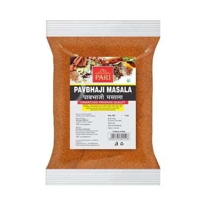 Pari Pav Bhaji Masala Powder | For Healthy Delicious & Flavourful Cooking | Hygienically Packed | Easy to Cook | No Preservatives | Indian Spice | Bombay Pav Bhaji | 1 kg | Pack Of 1