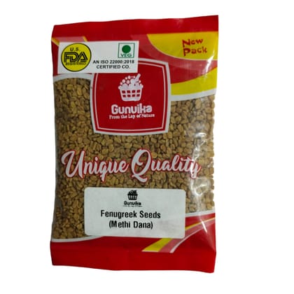 Gunvika Premium Fresh / Natural Dried Fenugreek Seeds - 200 gm