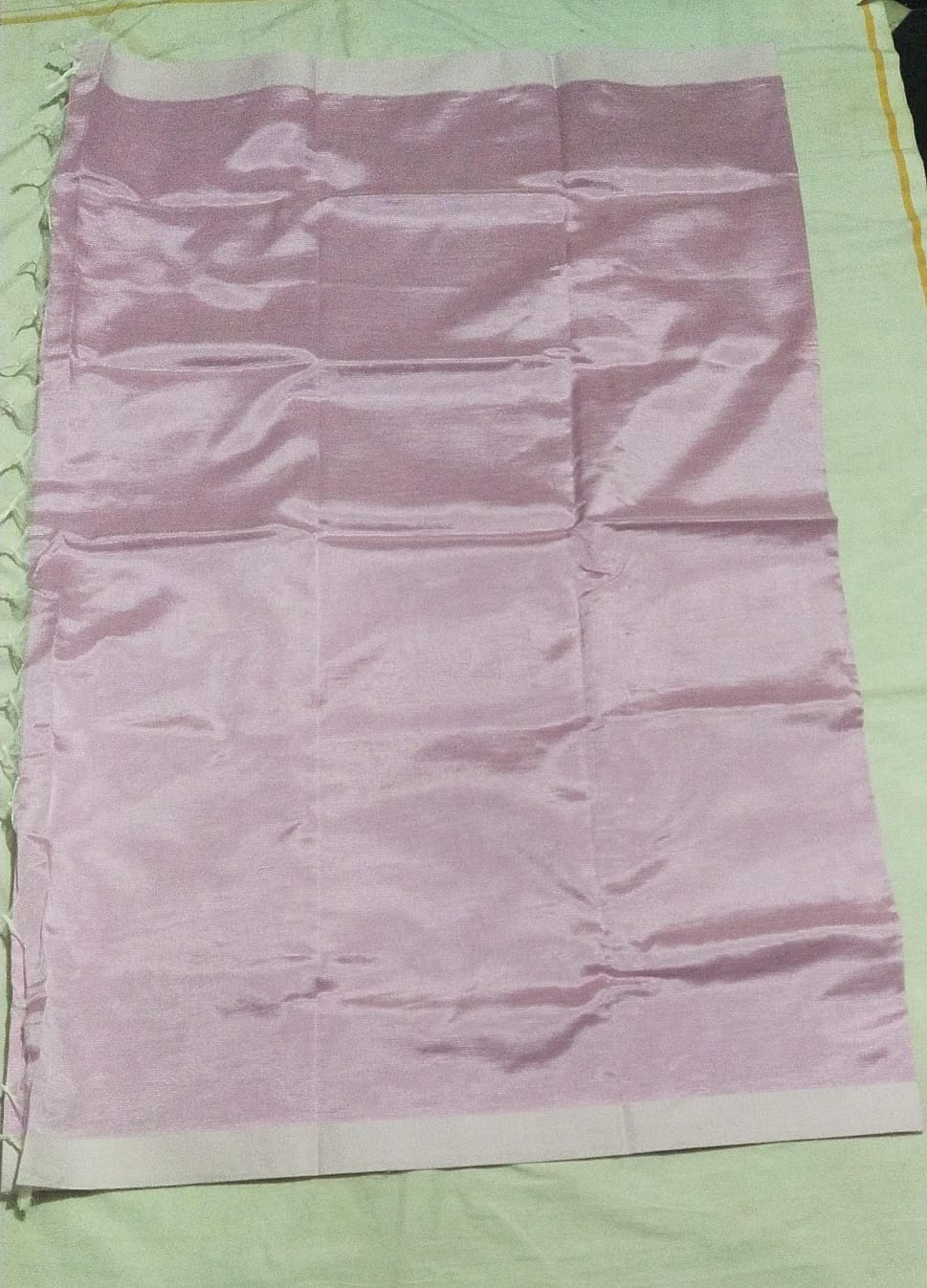  Light Pink Pure Handloom Kanchipuram Silk Saree With Blouse