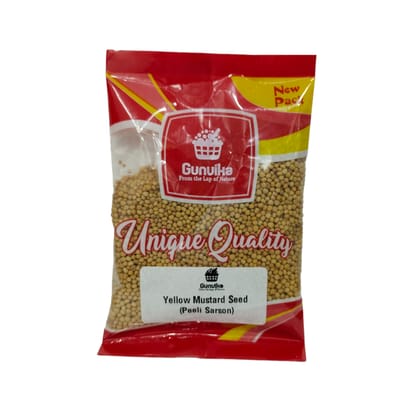 Gunvika Premium Whole Natural Yellow Mustard Seeds - 100 gm