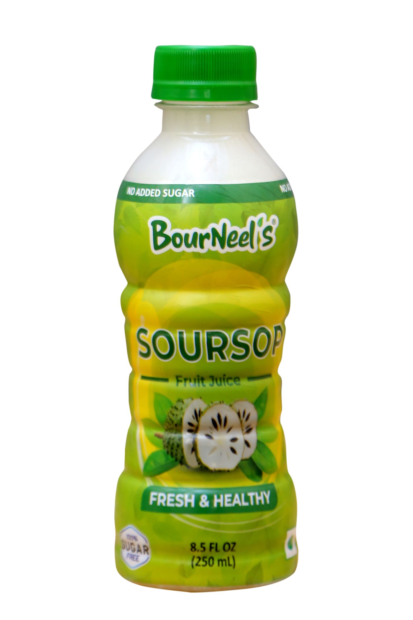 BourNeel's® Soursop Sugar Free Fruit Juice 250 ml Pack of 1 | No Added Sugar | Graviola Laxman Phal Fruit Pulpy Juice Drink | High Vitamin C |