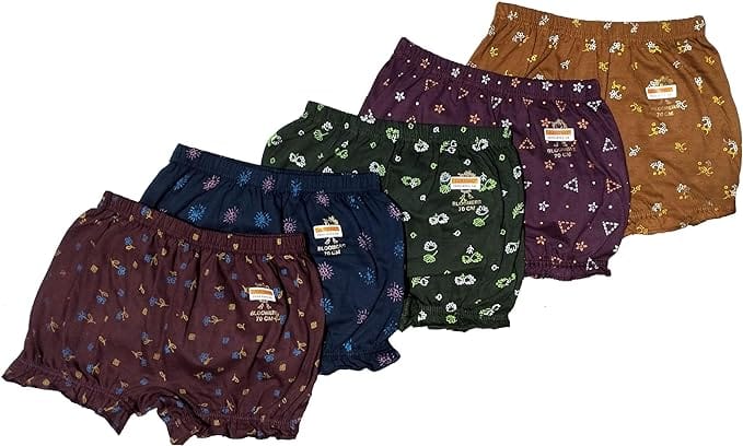 Combo of 5 - Women Global Classy Printed Bloomer Panties - Multi-color