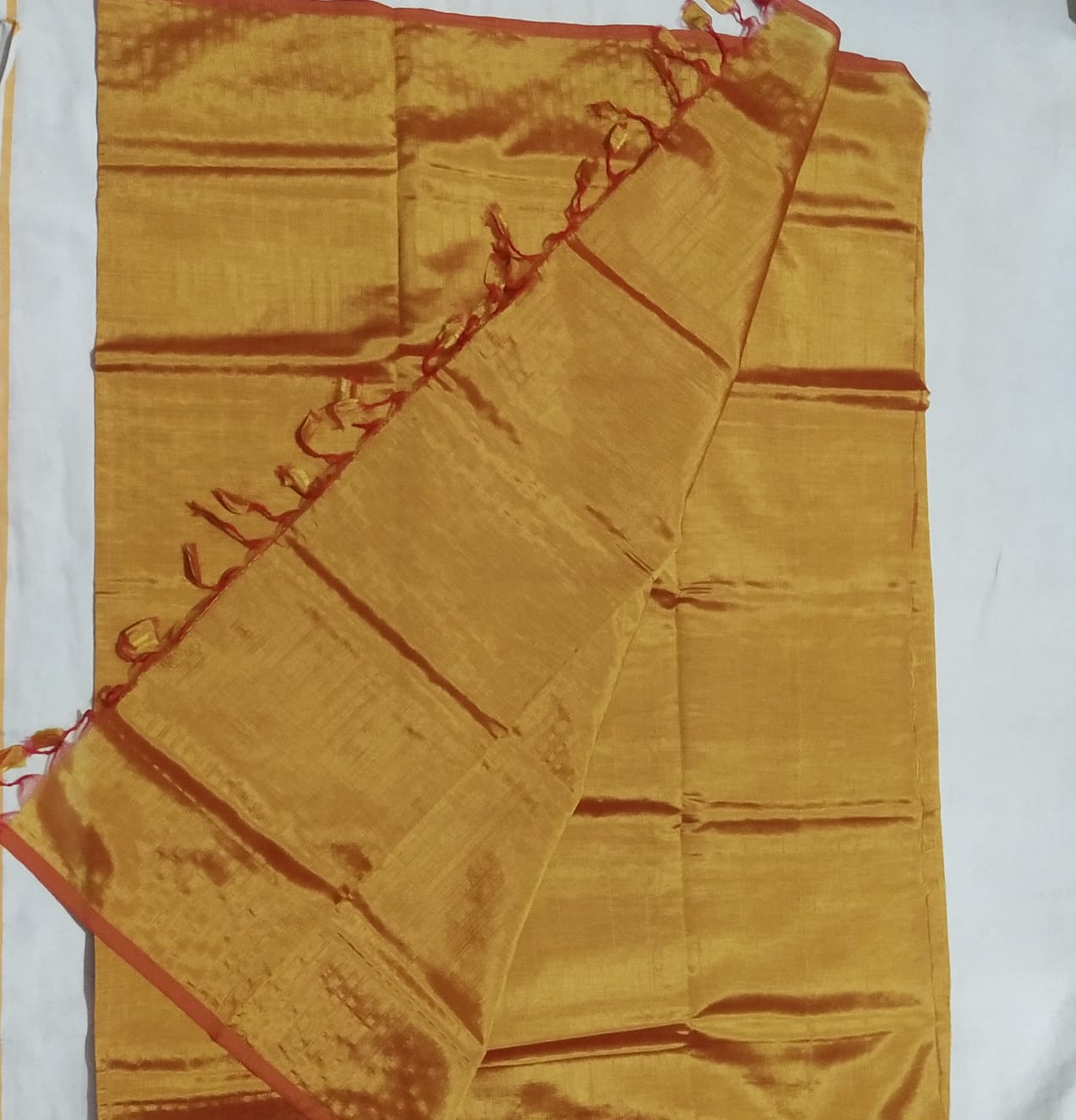 Mangalagiri Pure Handloom Soft Silk Saree With Blouse Piece