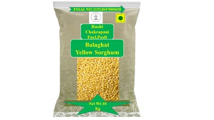  Rushi Chakrapani Balaghat Yellow Sorghum - 10 Kg