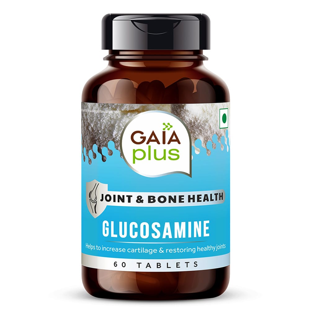 Gaia Plus Glucosamine Capsules for Improved Joint Mobility and Flexibility - Gaia Supplements, Glucosamine Gaia Tablets for Healthy Joint Support - (60 Capsules)