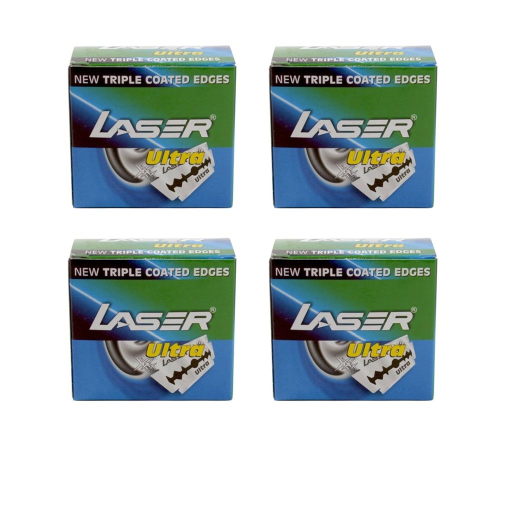  4-Pack Laser Ultra Triple Coated Edge Blades