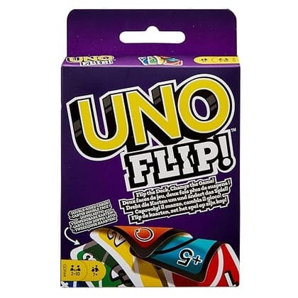 UNO Flip Side Card Game, Multicolor