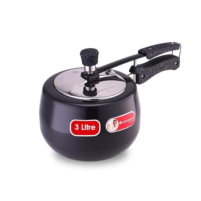 Wonderchef Taurus Hard Anodized Inner Lid Pressure Cooker 3 liters