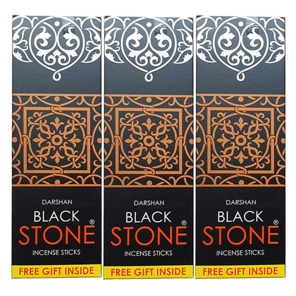 DARSHAN INCENSE BLACK STONE INCENSE 180G