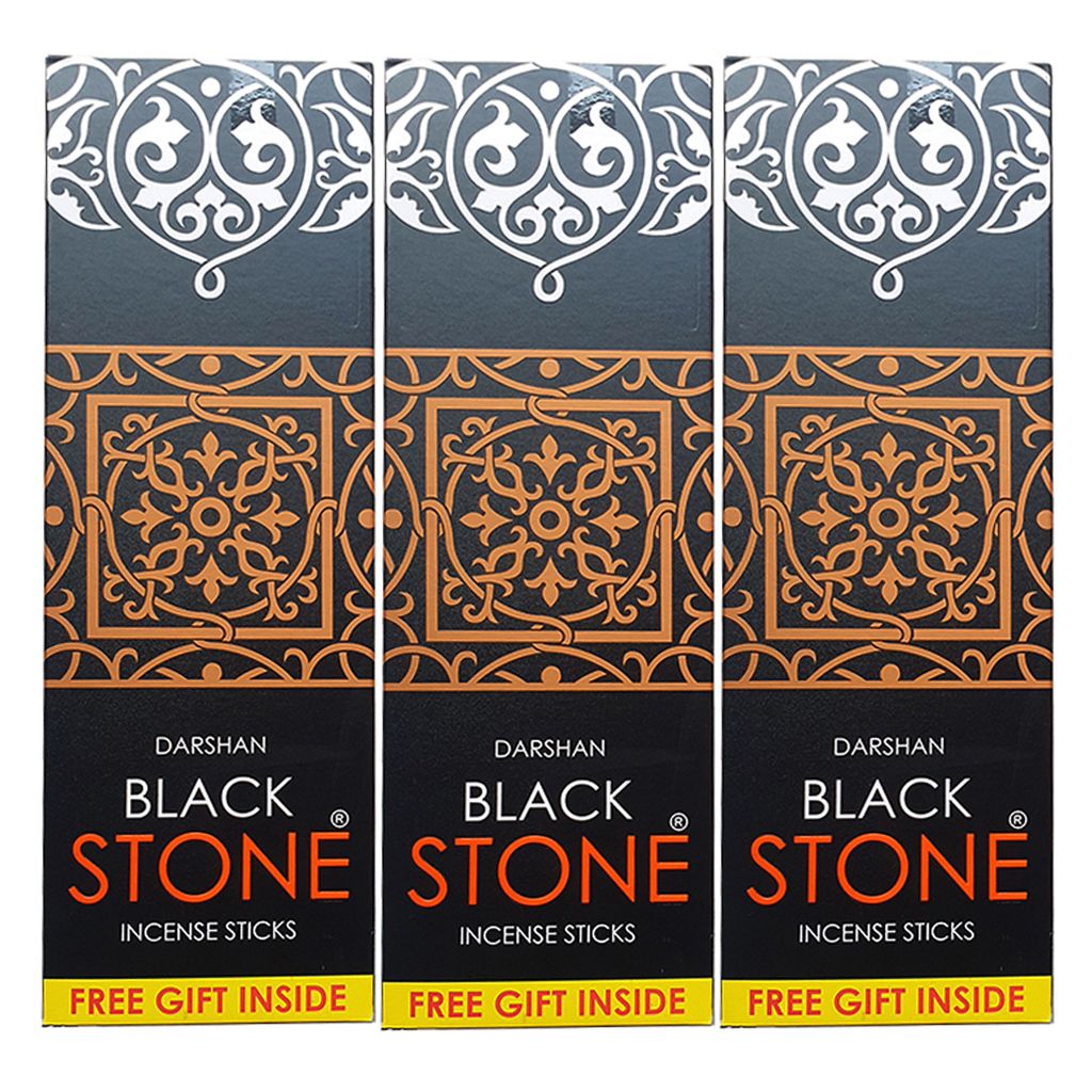 DARSHAN INCENSE BLACK STONE INCENSE 180G