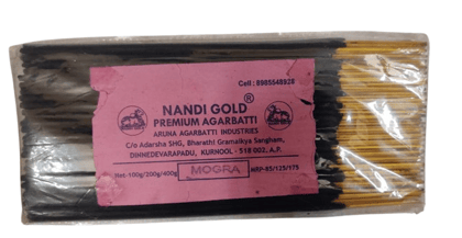 Nandi Gold Premium Natural Agarbatti | 400g | Fragrance- Mogra