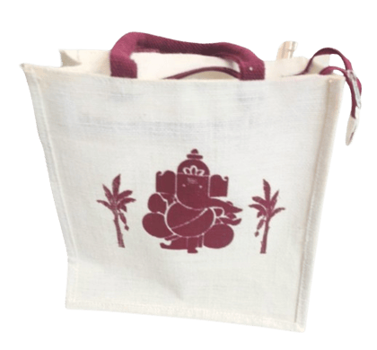 Small jute tote bag