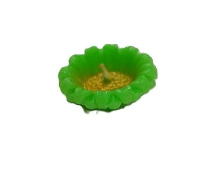 Green Floating Flower Candle