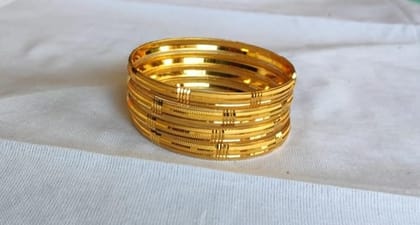 Gold Planted Bangles