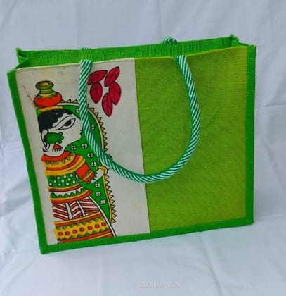 Green Colour Jute bag