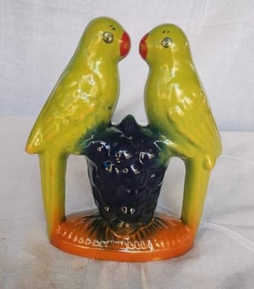 Ceramic Parrot Showpiece pack of 2