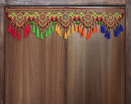 GardenBliss Toran for Main Door Latest | Traditional Hanging Multicolor Diwali Decoration Bandarwal (Size - 3 Ft Toran, 36" Inch.) (GT26)