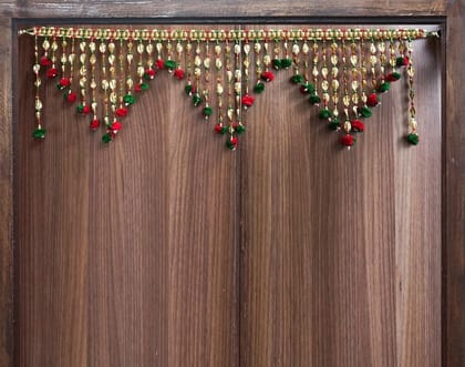 GardenBliss Handicraft Door Jhumar Toran/Colourful Pom Pom Traditional Hanging Multicolor (3 Ft, 36" Inch.) Diwali Bandarwal | (Size - 3 Ft Toran, 36" Inch.) (GT37)