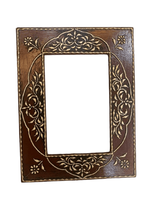 Seju Industires Rajasthani Traditional Hand Made Wooden  Wall Hanging Photo Frame for Living Room, Home,Hotel set of 1