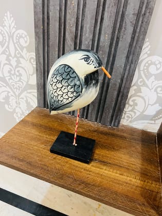 Wooden Decorative Bird Showpiece 32 cms for Home Decor & Living Room