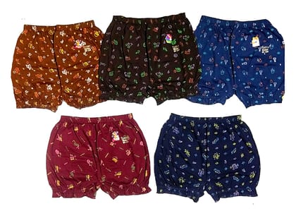 Combo of 5 - Women All Day Standard Printed Bloomer Panties - Multi-colour.