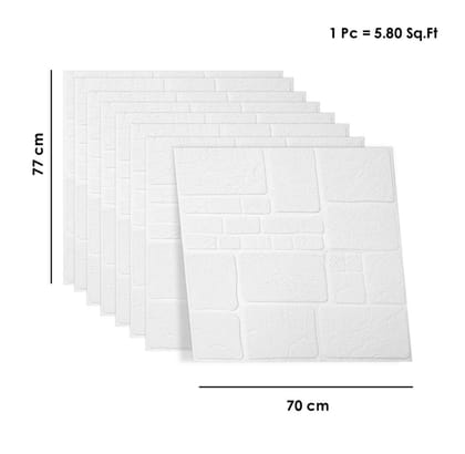 3D Tile Brick Wall Sticker Self-Adhesive Waterproof Panel Wallpaper