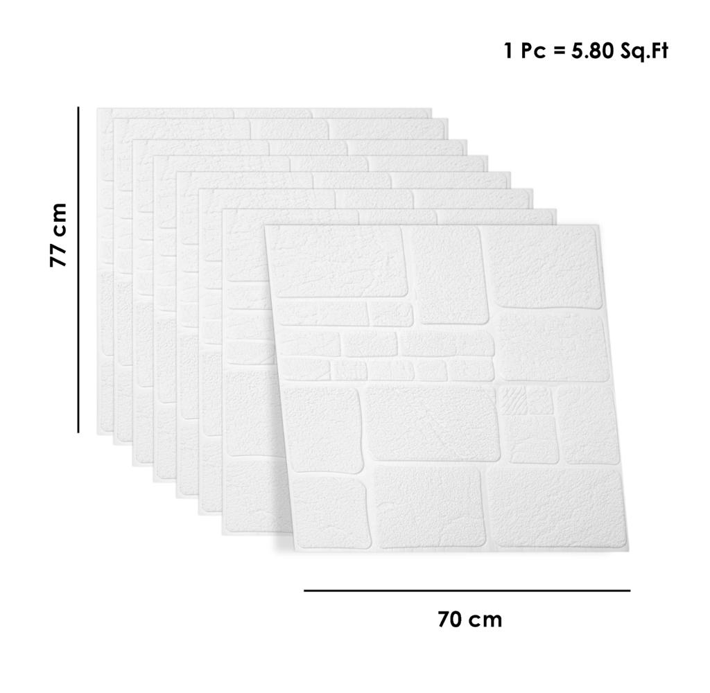 3D Tile Brick Wall Sticker Self-Adhesive Waterproof Panel Wallpaper