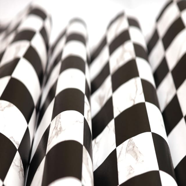 doodad Chessboard Pattern Black & White Wallpaper for Walls(45cm x 500cm)|Self Adhesive Vinyl Wallpaper DIY Wall Stickers|Wall Decor for Living Room,Home,Bedroom,Kitchen,Furniture,Door,Cupboard,Table