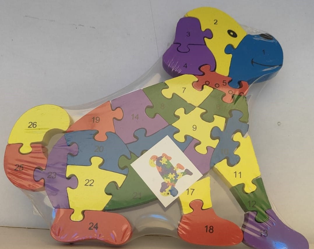  Wooden Dog Puzzle