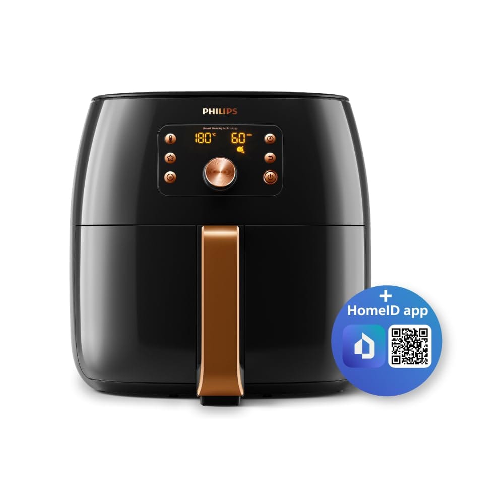 PHILIPS Air Fryer HD9867/90, 7.3L XXLcapacity, 2225W, Chef Ranveer Brar's Signature Series Philips Airfryer with Smart Sensing Technology - HD9867/90