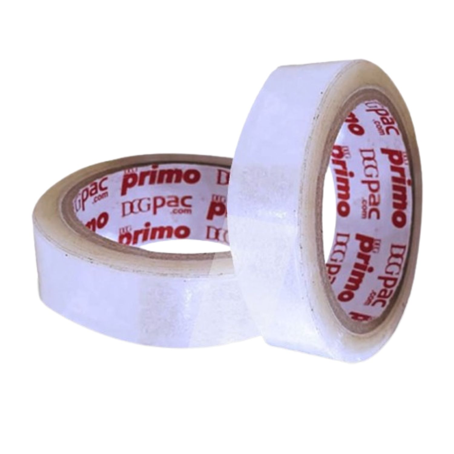 Unprinted, Transparent, 42microns, Round, Self adhesive, Tapes, 24mm x 65m, Pack of 144