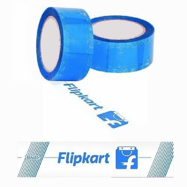 FLIPKART, Printed, Transparent, 40microns, TP2, Self adhesive, Tapes, 48mm x 65m, Pack of 6