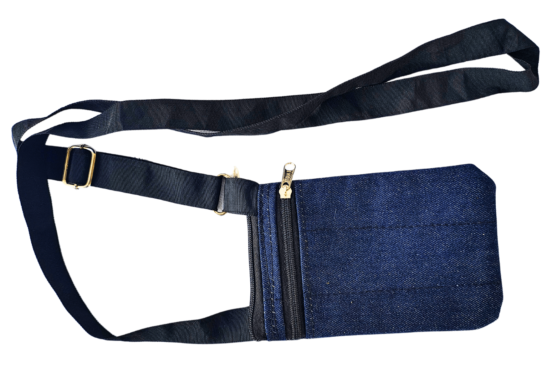  Denim Blue Crossbody Cell Phone Bag with Adjustable Strap